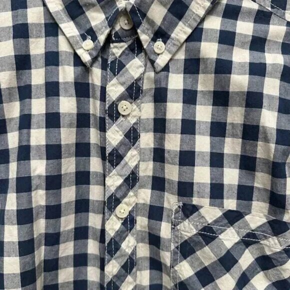 Urban Men's Long-Sleeved Checkered Cotton Shirt Size: M - Picture 3 of 5